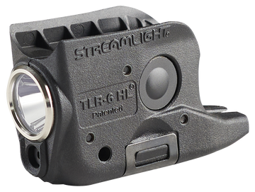 Streamlight TLR-6 HL 300 Lumen LED/Red Laser Weapon Light for Glock 42/43/43X/48 - Black