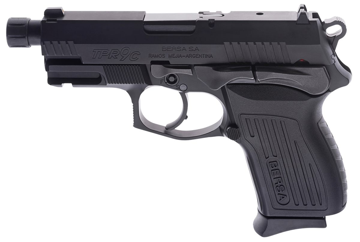 Bersa TPR9CMX 9mm Luger 4.10" 13+1 Semi-Auto Pistol - Threaded Barrel
