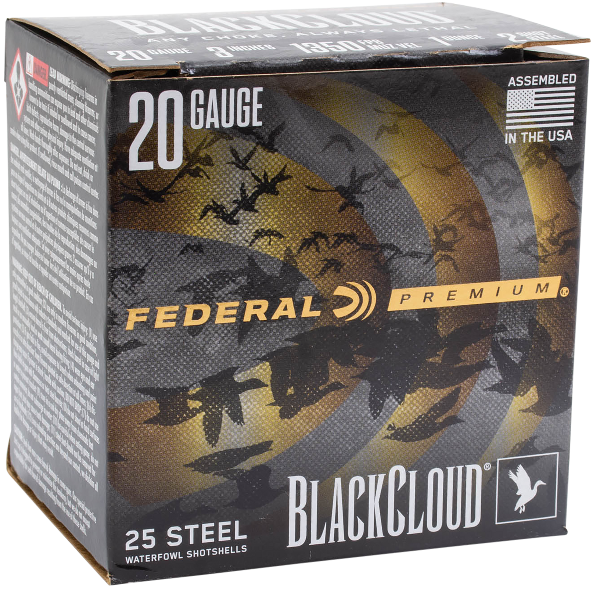 Federal Premium Black Cloud 20 Gauge 3" 1 oz Steel Shot - Box or Case
