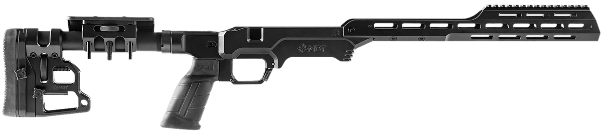MDT Sporting Goods The Tactical LSS Gen3 Chassis Black Cerakote Right Hand - Fits Remington 700 Short Action