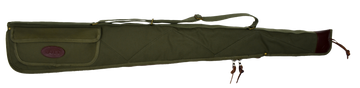Boyt Harness Alaskan 48" Waxed Canvas Shotgun Case - OD Green - Brass Hardware