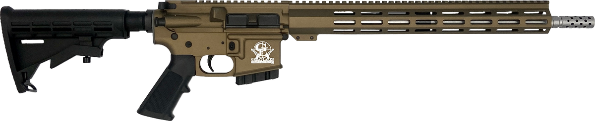 Great Lakes Firearms GL15 350 Legend 16" 5+1 Semi-Auto AR-15 Rifle - Bronze Receiver / 15" Handguard / Muzzle Brake
