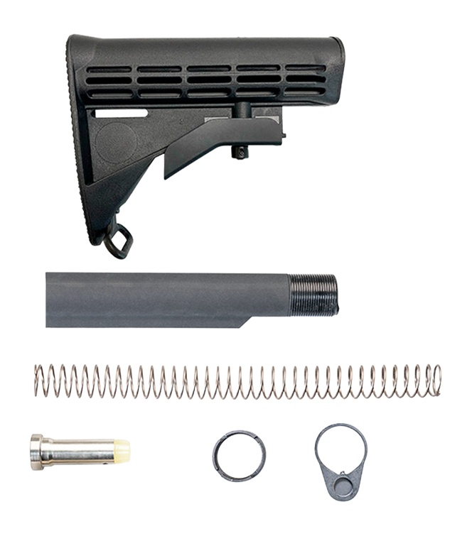 Luth-AR BS-M4KM M4 Buttstock w/ Rear Sling Swivel - Mil-Spec .223 Kit - Black