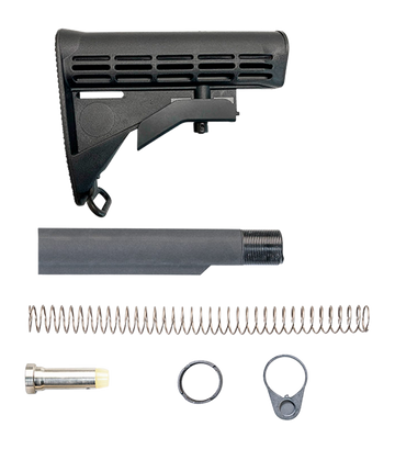 Luth-AR BS-M4KM M4 Buttstock w/ Rear Sling Swivel - Mil-Spec .223 Kit - Black