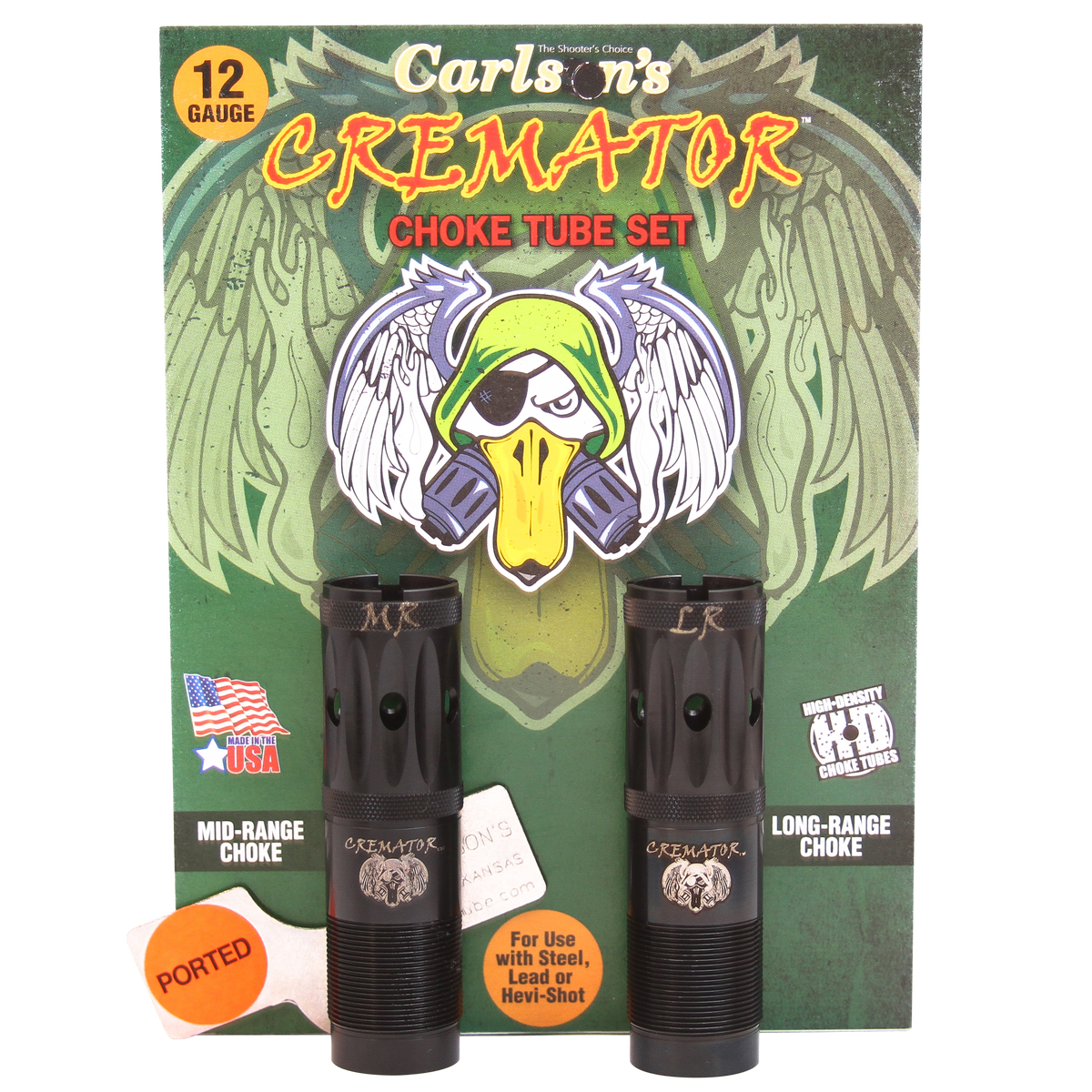 Carlsons Cremator 12 Gauge Invector Mid/Long Range Ported Choke Tube - 2 Pack