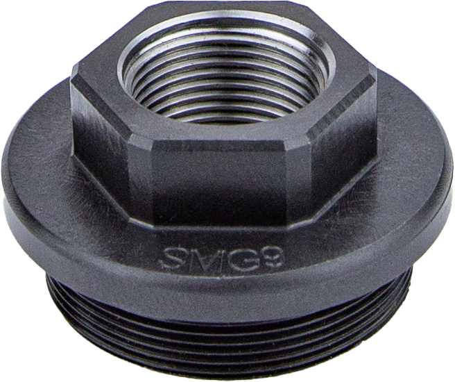 KGM Suppressors SMG9 Direct Thread Adapter 1/2x28 Steel Black Nitride