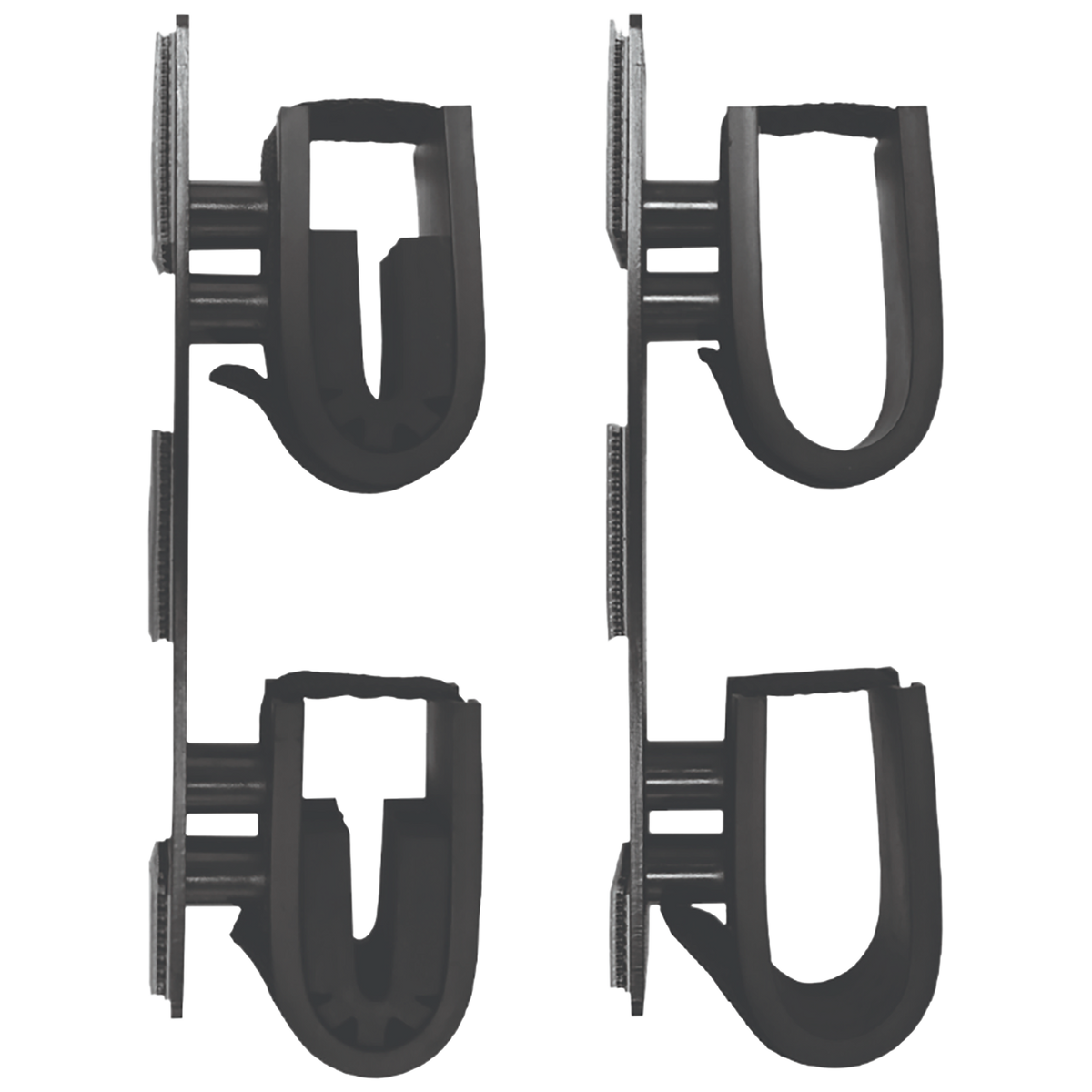 Rugged Gear 10040 Dual Lock Double Hook Gun Holder Black Metal 2 Pack