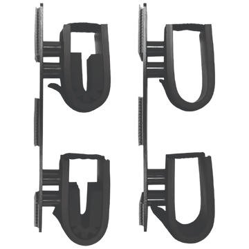 Rugged Gear 10040 Dual Lock Double Hook Gun Holder Black Metal 2 Pack