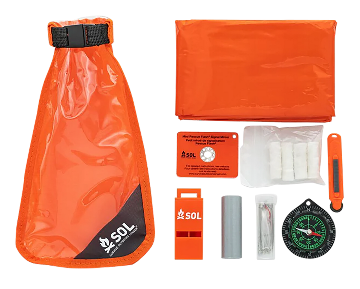 Survive Outdoors Longer Scout Survival Kit Waterproof Orange