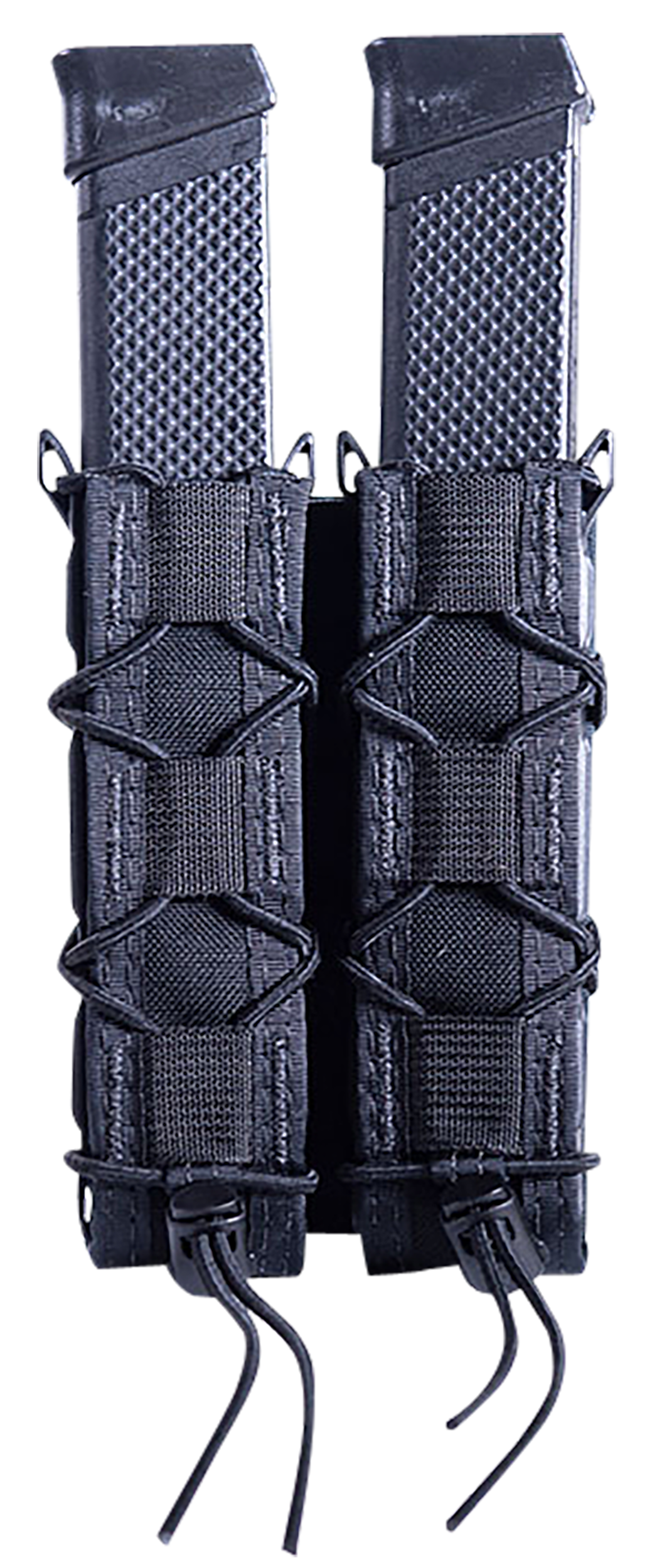 High Speed Gear TACO Extended Double Pistol Mag Pouch Black Nylon MOLLE