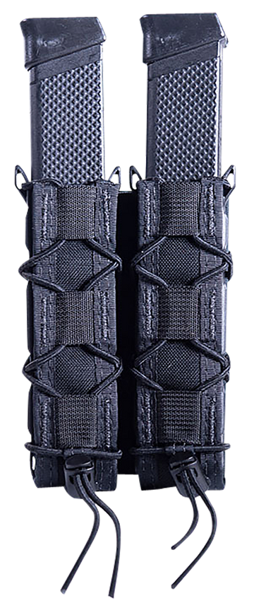High Speed Gear TACO Extended Double Pistol Mag Pouch Black Nylon MOLLE