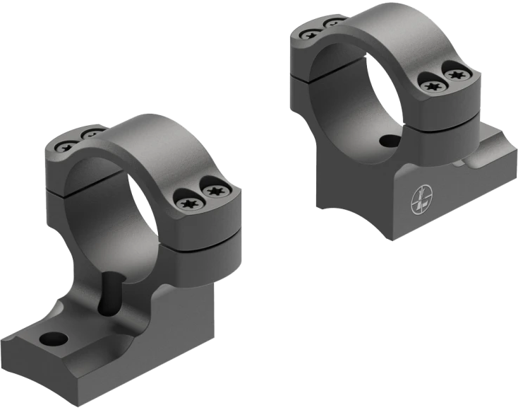 Leupold BackCountry 2-Piece Ring Mount 1" Medium Matte Black - Weatherby Mark V