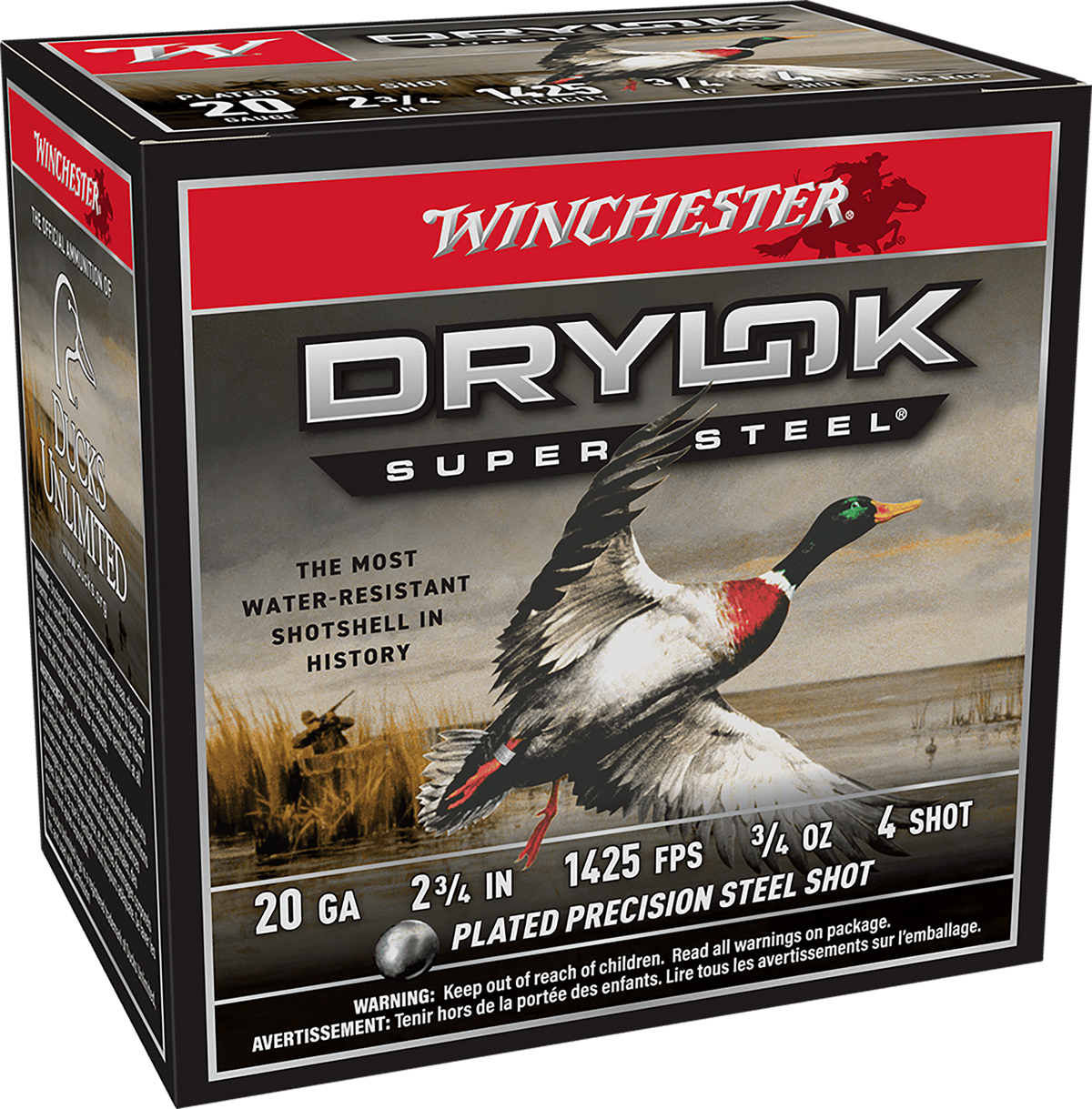 Winchester Ammo XS204 Drylok Super Steel Magnum 20 Gauge 2.75" 3/4 oz #4 Shot 25 Rd - Box or Case