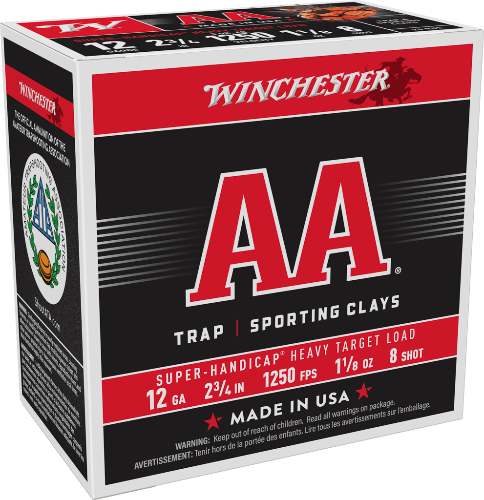 Winchester Ammo AA Super Handicap Heavy Target 12 Gauge 2.75" 1 1/8 oz #8 Shot - Box or Case