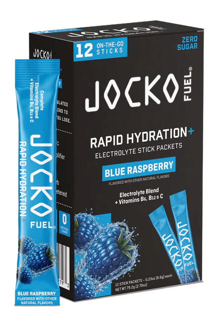 Jocko Fuel Rapid Hydration Powder Raspberry Stick Packs 6/12