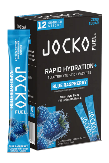 Jocko Fuel Rapid Hydration Powder Raspberry Stick Packs 6/12