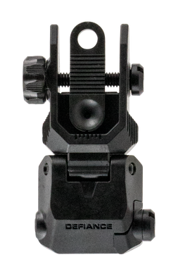 Kriss USA Defiance Rear Flip-Up Low Profile Steel Sight AR-15 - Black