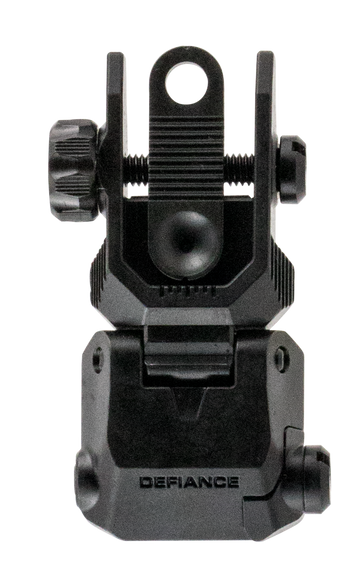 Kriss USA Defiance Rear Flip-Up Low Profile Steel Sight AR-15 - Black