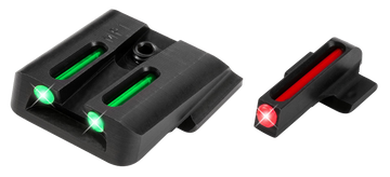 TruGlo TG131MP1 Fiber Optic Sight Set for Smith & Wesson M&P EZ 380 - Red Front/Green Rear