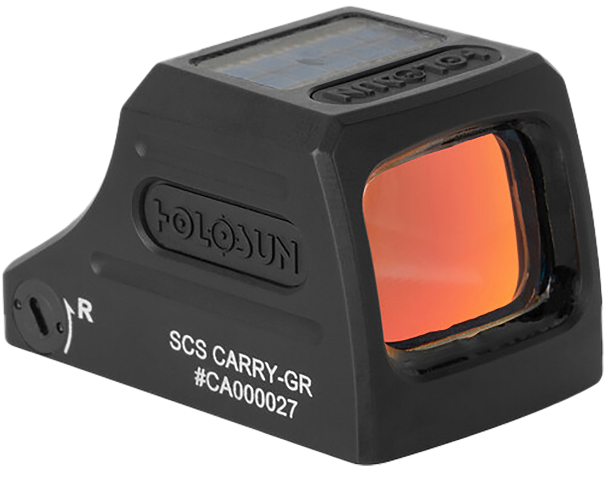 Holosun SCS Carry 1x 0.58"x0.77" 2 MOA Green Dot/32 MOA Circle Reflex Sight - Black Anodized