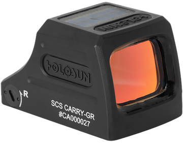 Holosun SCS Carry 1x 0.58"x0.77" 2 MOA Green Dot/32 MOA Circle Reflex Sight - Black Anodized