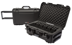 Nanuk 935 6-Up Pistol Case Black Polymer w/ Closed-Cell Foam - 22" x 14" x 9" Interior