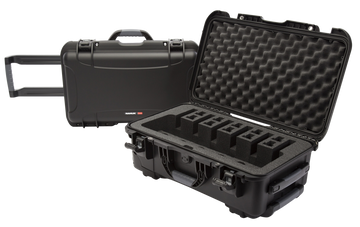 Nanuk 935 6-Up Pistol Case Black Polymer w/ Closed-Cell Foam - 22" x 14" x 9" Interior