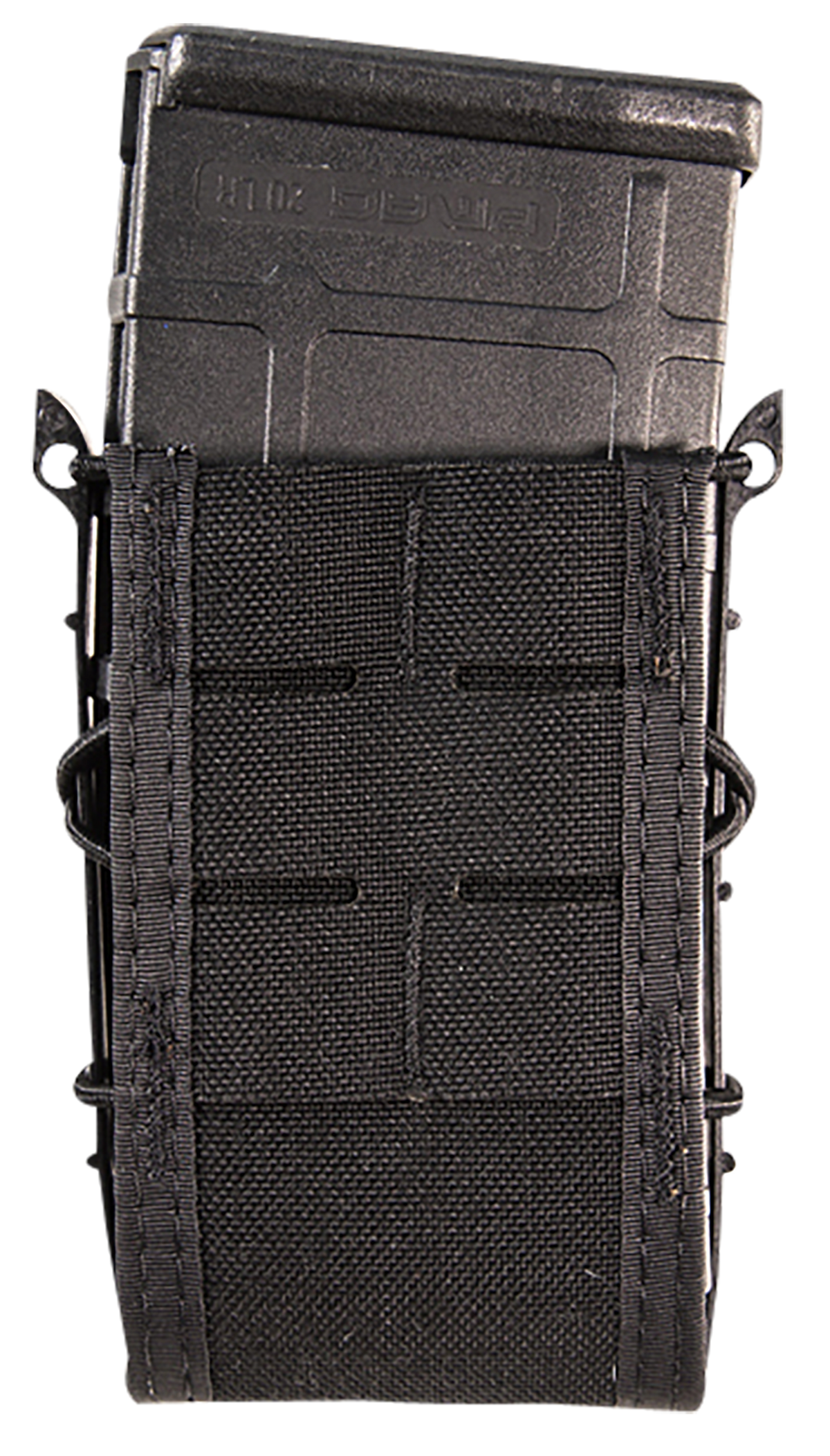 High Speed Gear 41TA00BK TACO Duty Single Rifle Mag Pouch - Black Nylon MOLLE/2 in Belt