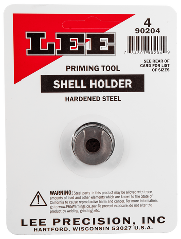 Lee Precision 90204 Shell Holder #4 AP Only 17 Rem / 204 Ruger / 221 Fireball / 222 Rem / 223 Rem