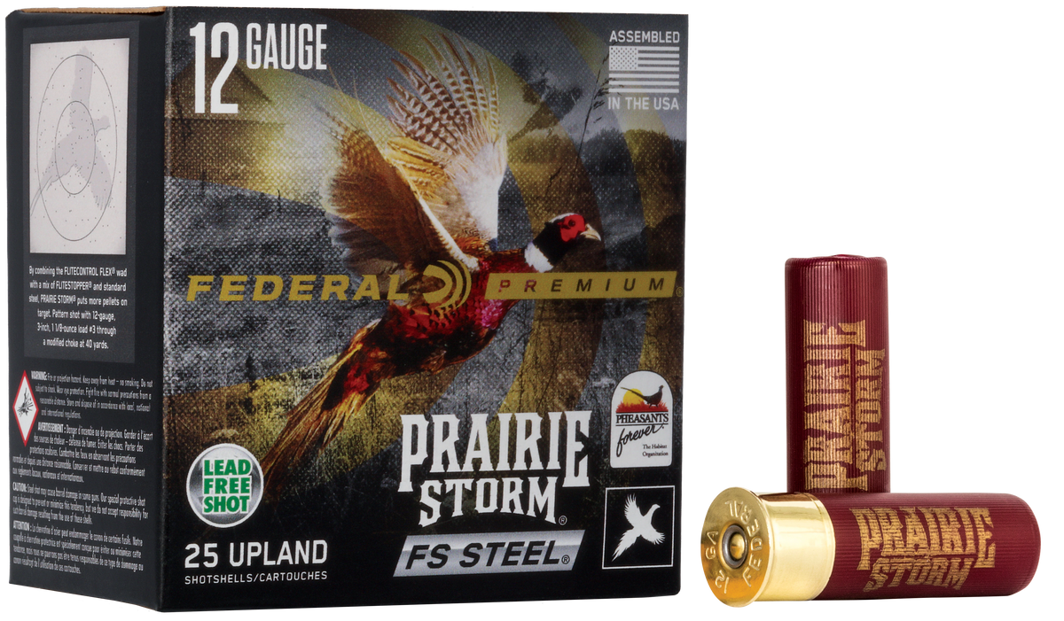 Federal PFSX207FS3 Premium Prairie Storm FS 20Gauge 3" 7/8oz 3Shot 25 Per Box/10 Case