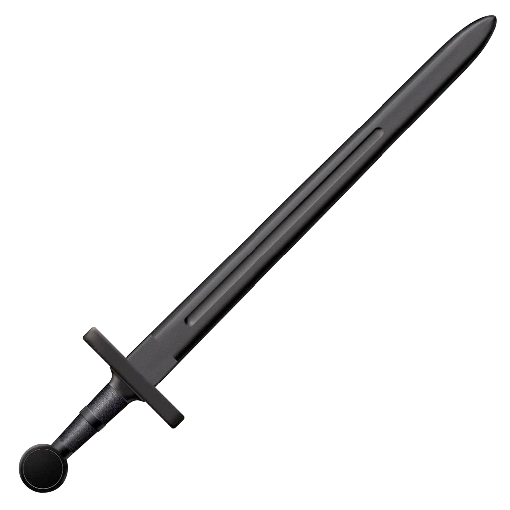 Cold Steel CS92BKS Medieval Training Sword 32.25" Polypropylene Blade 7.25" Handle Black