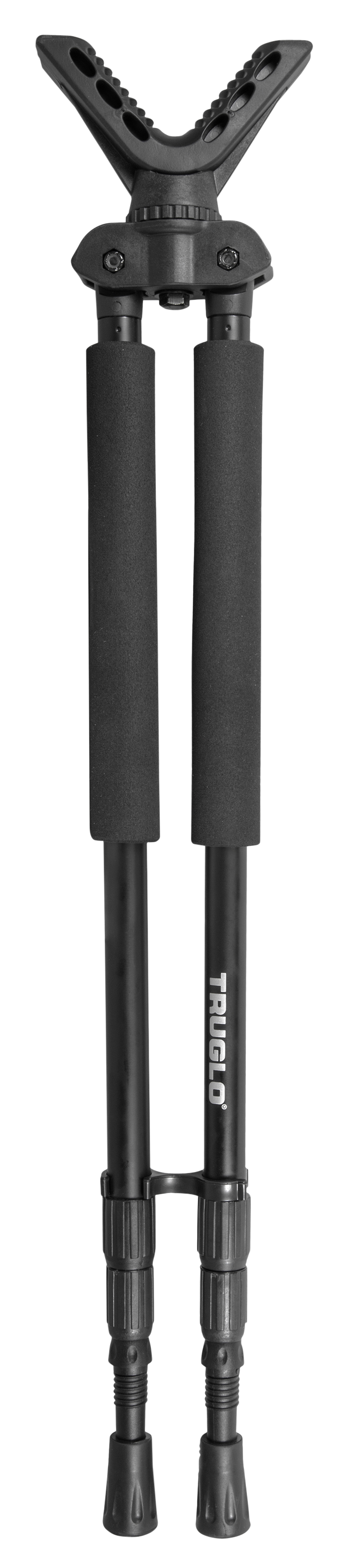 TruGlo Solid-Shot 21-40" Collapsible Aluminum Bipod - Black