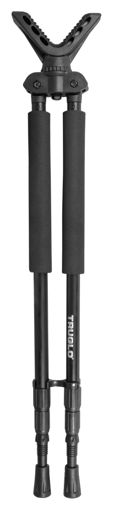 TruGlo Solid-Shot 21-40" Collapsible Aluminum Bipod - Black