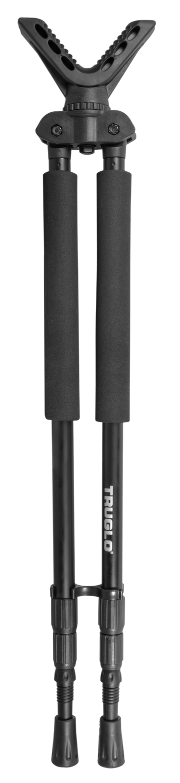 TruGlo Solid-Shot 21-40" Collapsible Aluminum Bipod - Black