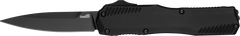 Kershaw Livewire 9000BLK 3.3" OTF Spear Point Plain Black DLC CPM MagnaCut Automatic Knife