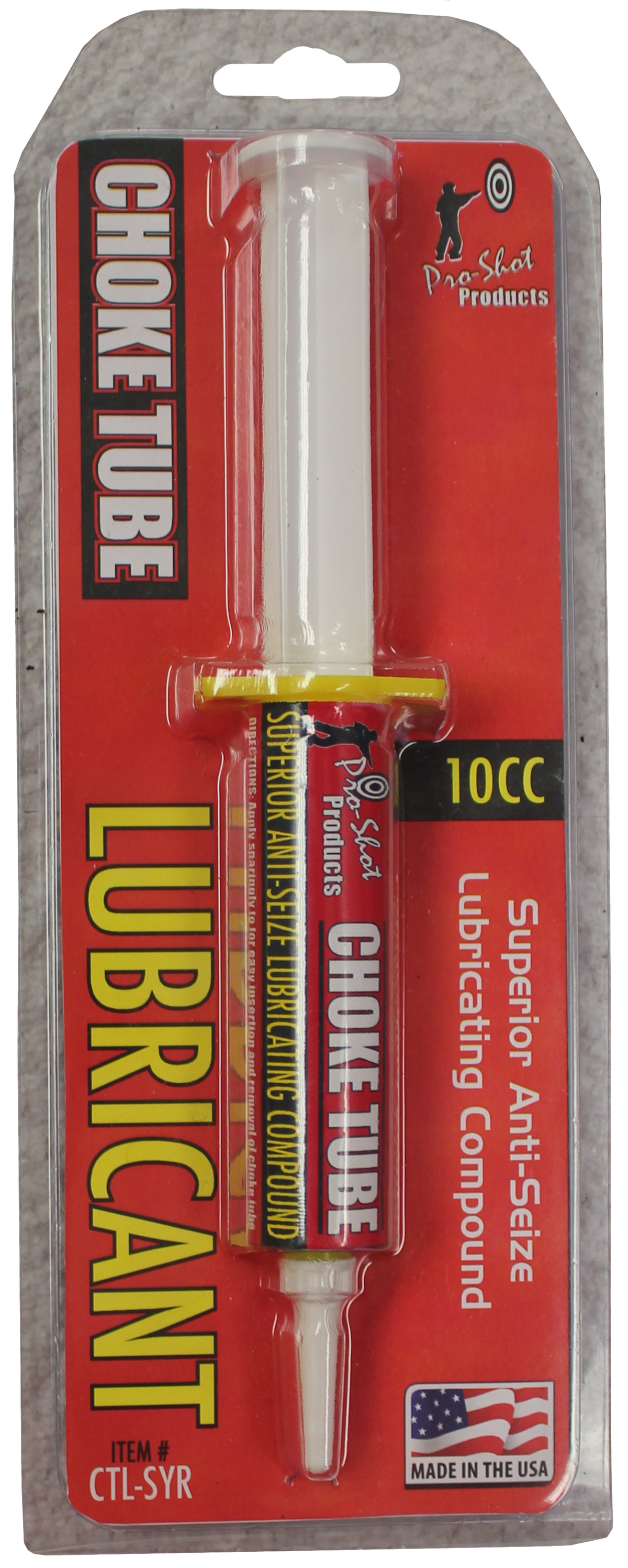 Pro-Shot Choke Tube & Suppressor Thread Lube Anti-Wear 10cc Syringe