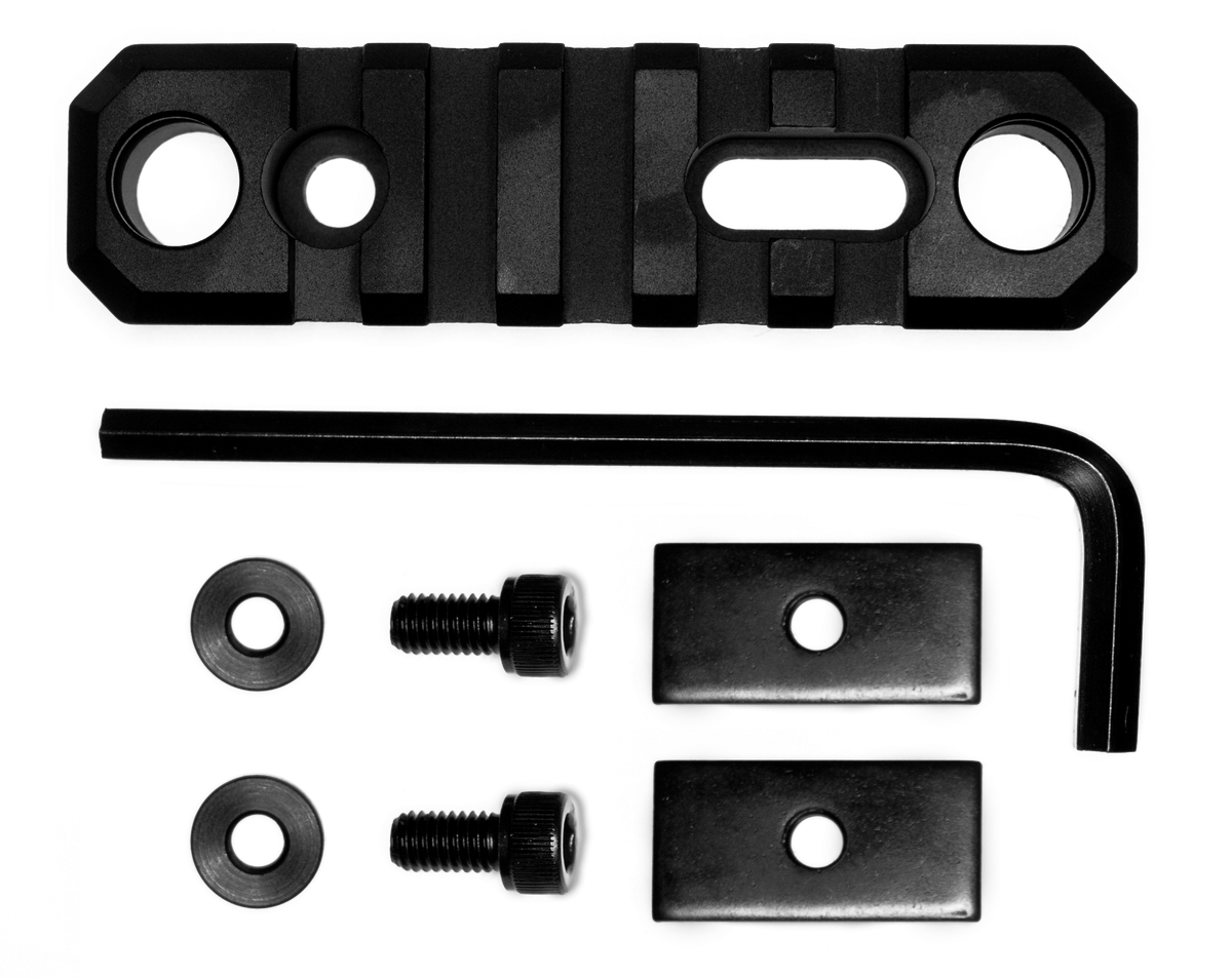 GrovTec GTSW192 3.1" 5-Slot Picatinny Rail - AR-15 Stock Push Button Base