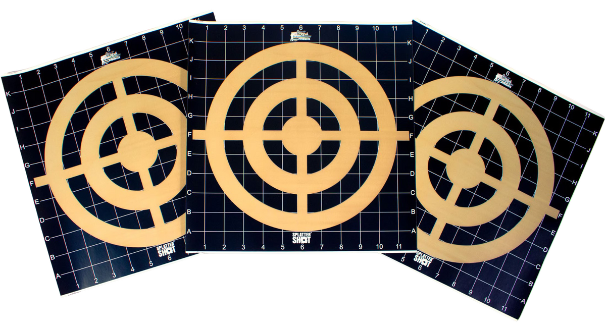 Pro-Shot THSI123PK Hanging Paper Target 12"x12" Black/Orange 3 Pack