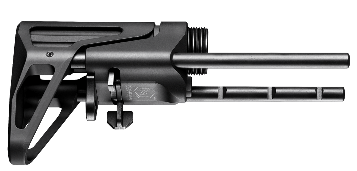 Maxim Defense SCW Stock Gen 7 AR-15 5-Position Collapsible Stock w/ Buffer & Spring - Black