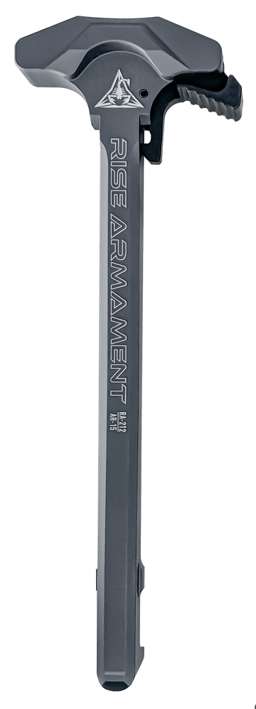 Rise Armament RA-212 Extended Latch Charging Handle Gray Aluminum for AR-15