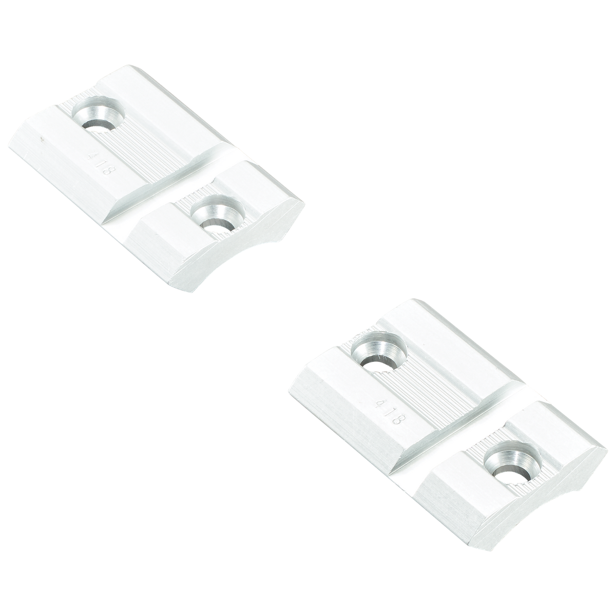 Weaver Mounts 418S Top Mount Base Silver Aluminum - Fits CVA/Traditions/Winchester Muzzleloader