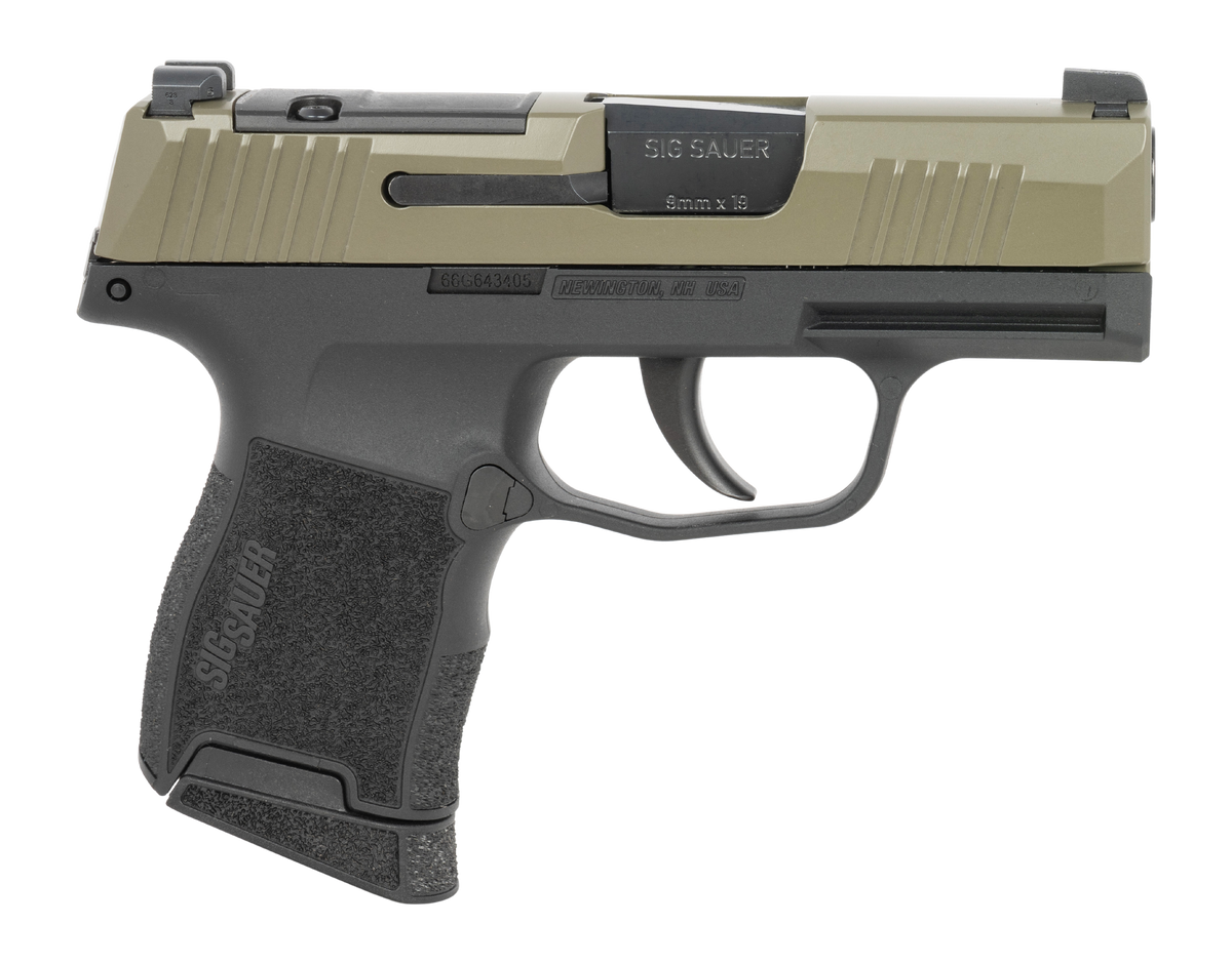 Sig Sauer P365 9mm Luger 3.10" 10+1 Micro-Compact Pistol - Moss Green Slide, RMSc Footprint