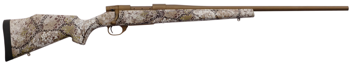 Weatherby Vanguard Badlands 22-250 Rem 24" 5+1 Bolt-Action Rifle - Burnt Bronze Cerakote