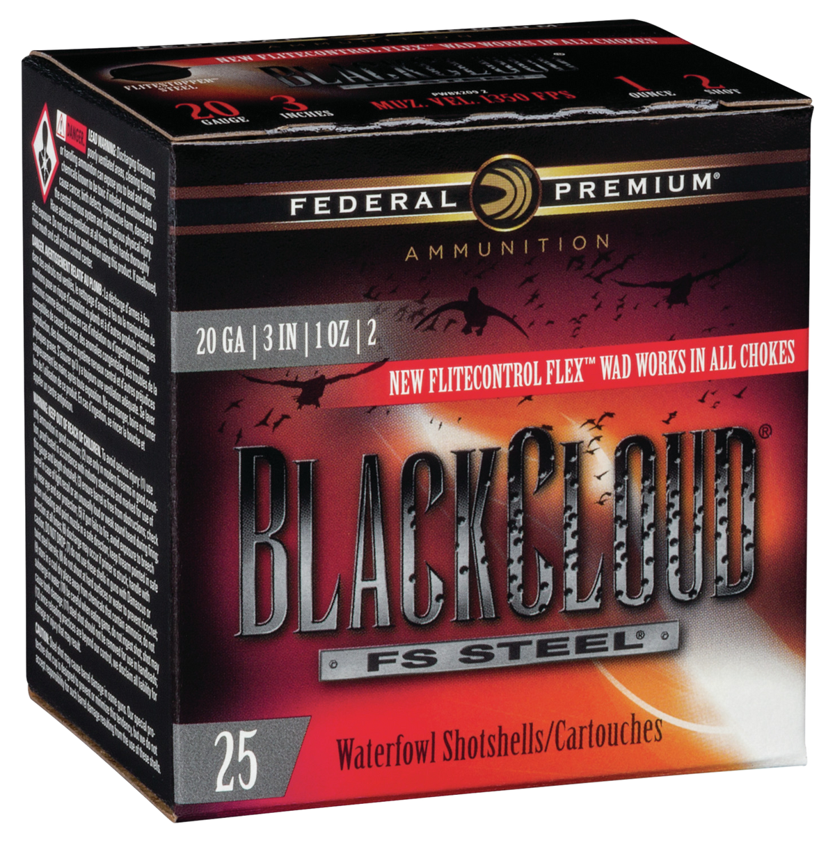 Federal Black Cloud FS Steel 20 Gauge 3" 1oz 2 Shot - Box or Case