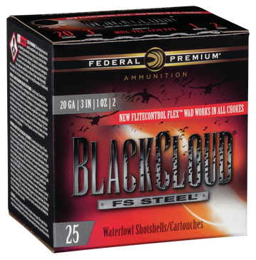 Federal Black Cloud FS Steel 20 Gauge 3" 1oz 2 Shot - Box or Case