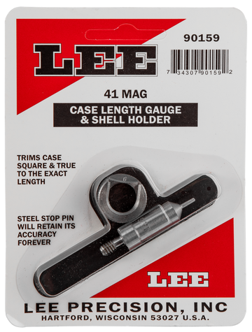Lee 90159 Case Length Gauge 41 Rem Mag w/ Shell Holder