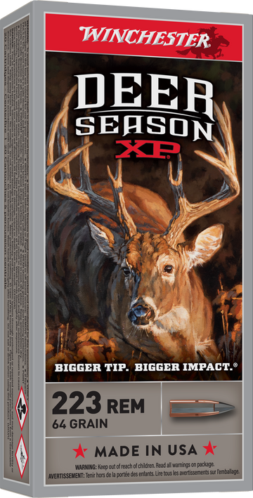 Winchester Ammo Deer Season XP 223 Rem 64gr Extreme Point - Box or Case