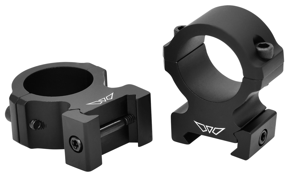 Warne Vapor Horizontal 1" High 0 MOA Matte Black Scope Rings