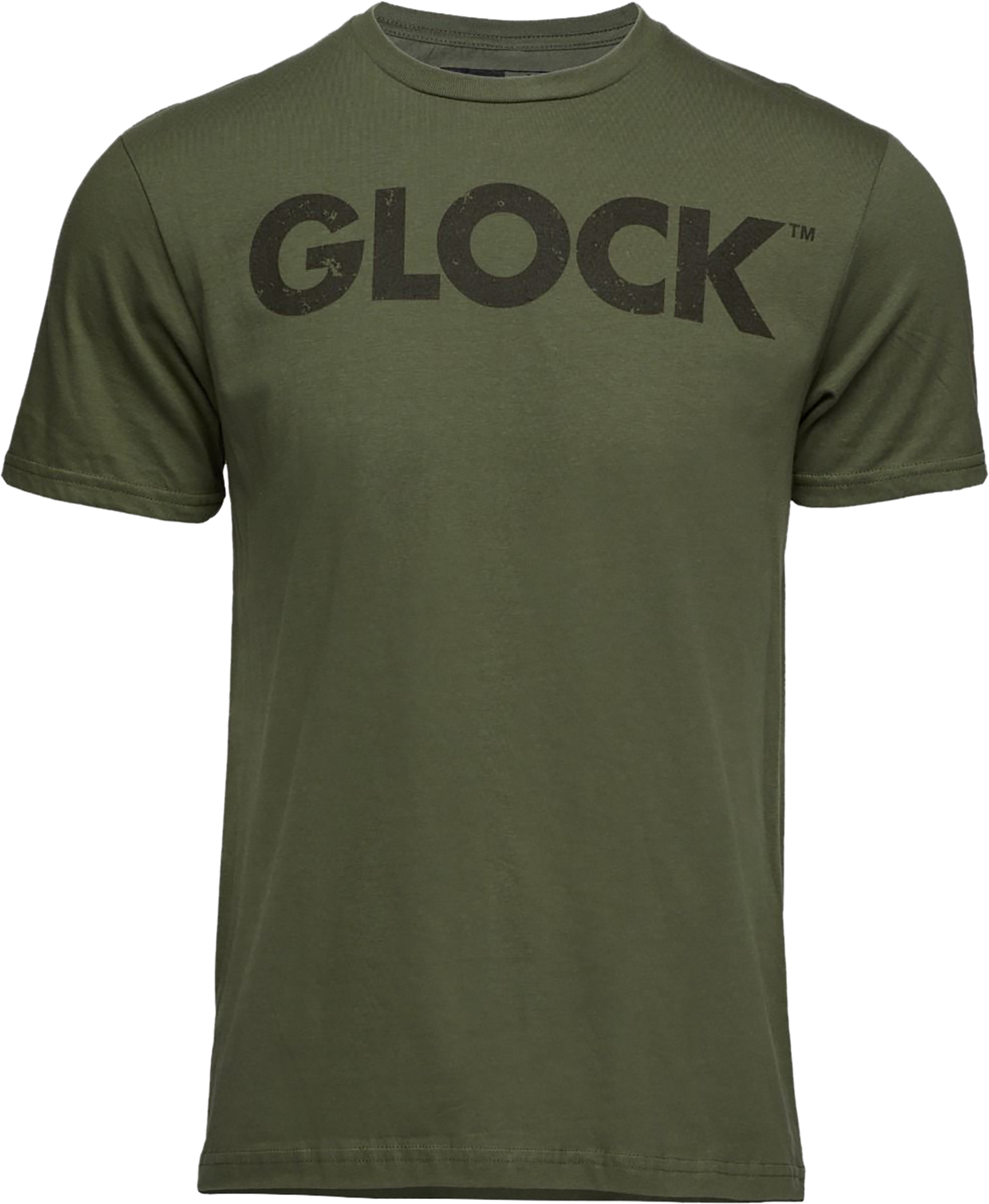 Glock Caliber Tee Military Green Ringspun Cotton Short Sleeve T-Shirt - Medium