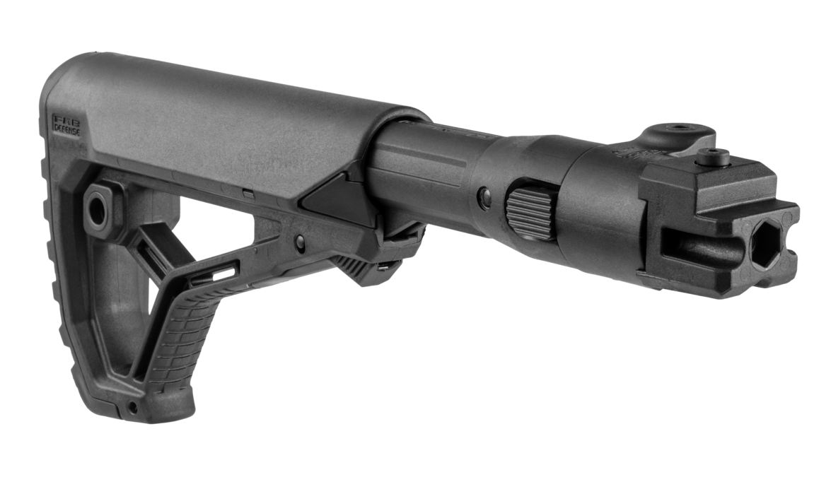 FAB Defense FX-M4AKP M4 Folding Collapsible Buttstock AK-47 Black Polymer